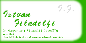 istvan filadelfi business card